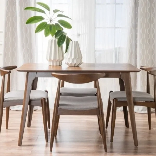 Wooden 4 Seater Large Teak Wood  Dining Set