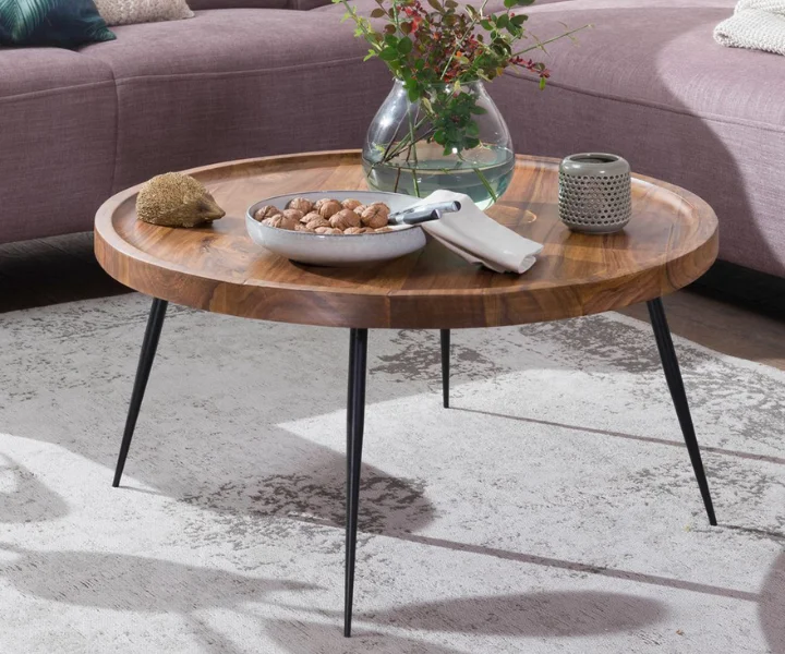 Albi Solid Wood Rounded Center Table (2)