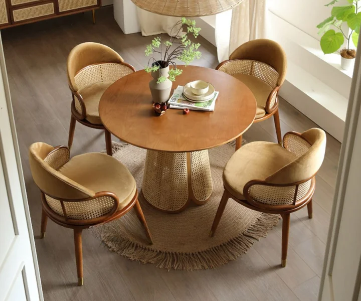 Harm Design Rattan Dining Table Set (1)