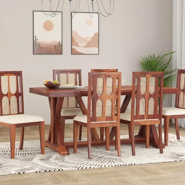 Hayes 6 Seater Dining Set with Cushion
