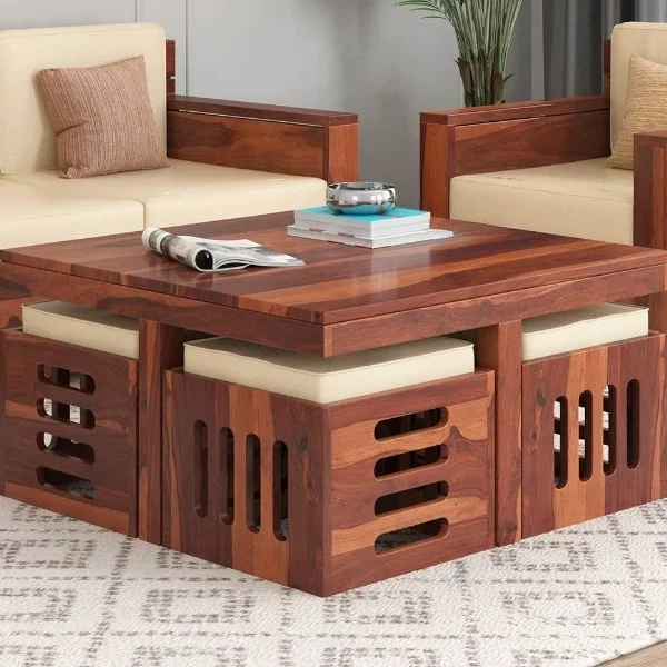 Ivy Solid Wood Coffee Table Sets