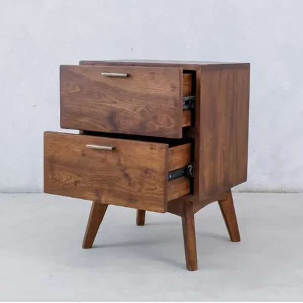 Larry Wooden Bedside Table