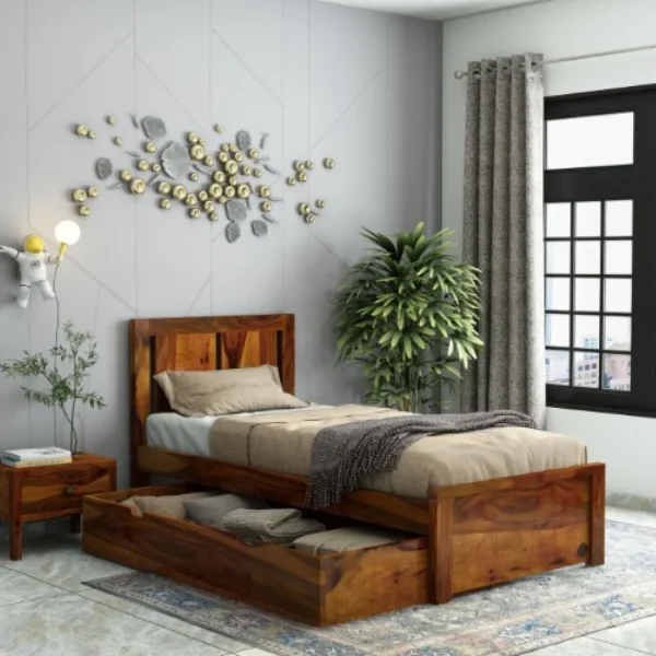 Topaz Single Bed With Drawer Storage