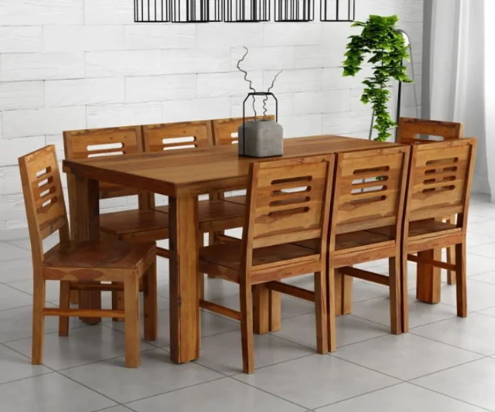 Urban Solid Sheesham Wood 8 Seater Dining Table Sets (2)