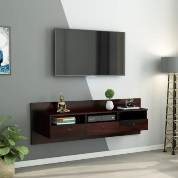Graham Wooden Wall Mount TV Unit