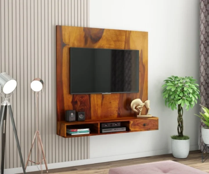 Ource Wooden Wall Mount TV Unit (3)