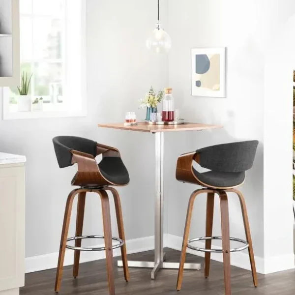 Swivel Bar Stool 2 Set