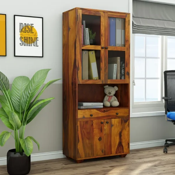 Tubular Wooden File Cabinet
