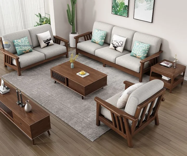 Verona Classic Wooden Sofa Set
