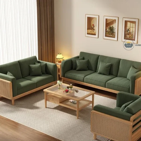 Victorian Style Jade Green Sofas Couch Single Sofa for Sitting Room